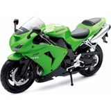 Oyuncak 1:12 Kawasaki Zx-10 R 2006 Model Motor 17CM Yeşil Nınja Kawasaki Motorsiklet