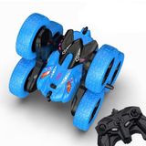 Oyuncak 2.4 GhZ Uzaktan Kumandalı Full Fonksiyon Işıklı Şarjlı 360° Dönebilen 6 Tekerlekli Drift Atabilen Akrobat Araba (mavi-yeşil) (MAVİ)