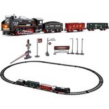 Oyuncak 23 Parça Işıklı Klasik Tren Seti 105CM 3 Farklı Ray Modeli Pilli Retro Kara Tren Otomatik On Aç Bırak - 0 Siyah - 1 - 1,5 Yaş