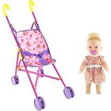 Oyuncak Ağlayan Bebek Baston Pusetli Set