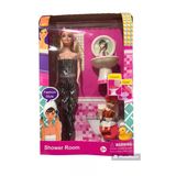 Oyuncak Barbie Ve Oyuncak Bebek Banyo Seti