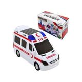 Oyuncak Büyük Boy Ambulans Pilli Sesli Işıklı Ambulans 112 Acil A
