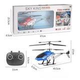 Oyuncak Büyük Boy Dev Şarjlı Kutulu Kumandalı Oyuncak Helikopter MAVİ