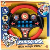 Oyuncak Direksiyon - Türkçe Sesli Müzikli Eğitici Yarışçı Didi Oyuncak Direksiyon - Kırmızı - Çok Renkli