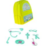 Oyuncak Doktor Seti Sırt Çantalı Set 7 Parça Set - Mandalina Rengi