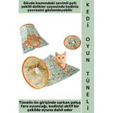 #Oyuncak Evcil Hayvan Pet İnteraktif Sevimli Pati Gözetleme Delikli İlgi Çekici Peluş Fare Oyuncaklı Katlanabilir Hışırt