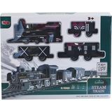 Oyuncak FF-1603C-4C Sesli ve Işıklı Buharlı Tren Oyun Seti - Çok Renkli