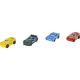 Oyuncak Metal Arabalar 4 Lü Şimşekler 5 cm - Kırmızı - Yeşil