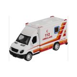 Oyuncak Metal Çek Bırak Ambulans 10 Cm