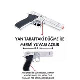 Oyuncak Metal Kapsül Tabancası Gri
