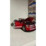 Oyuncak Metal Model Koleksiyon 1 / 24 Ölçek F 350 Pickup Kırmızı Kamyon 4X4 Işıklı Sesli