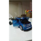 Oyuncak Metal Model Koleksiyon 1 / 24 Ölçek F 350 Pickup Mavi Kamyon 4X4 Işıklı Sesli