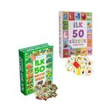 Oyuncak Minik Bebeğimin Ilk 50 Sözcük Kartları ve Ilk 50 Meyve Sebze Kartları Kart Set 2'li Set Anaokulu ve Kreş Seviyesi Için Uygun - standart