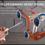 Oyuncak Nerf Sünger Atan Tabanca Sesli Harekeli Hedefli Silah-Hareketli Değirmen- 6 Sünger