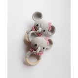 Oyuncak Park Sevimli Fil Çıngırak Amigurumi Organik Oyuncak