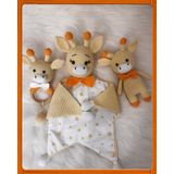 Oyuncak Park Sevimli Zürafa Amigurumi Uyku Arkadaşları ve Çıngırak Takımı