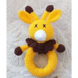 Oyuncak Park Şirin Geyik Çıngırak Amigurumi Organik Oyuncak