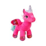 Oyuncak Peluş Kanatlı Unicorn 30 Cm - Uyku Ve Oyun Arkadaşı Peluş Oyuncak - Fuşya Pembe Renkli