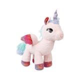 Oyuncak Peluş Kanatlı Unicorn 30 Cm - Uyku Ve Oyun Arkadaşı Peluş Oyuncak - Pudra Renkli
