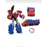 Oyuncak Robota Dönüşebilen Transformers Metal Gövdeli Mavi Robot Optimus Prime Araba 20 cm