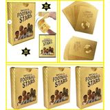 Oyuncak Sahili Futbol 77 Adet Koleksiyoner Esnek Kart Gold 3D Boyut Altin Box Ronaldo Oyun Karti Metalize - Gold (Altın Sarısı)