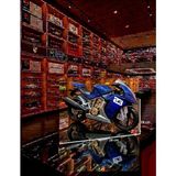 Oyuncak Sahili Motor Motosiklet Motorbisiklet Motorsiklet Erkek Oyuncak Yarış Motor 28 X 18 Cm Detaylı Kırılmaz Race Moto Mavi