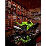 Oyuncak Sahili Motor Motosiklet Motorbisiklet Motorsiklet Erkek Oyuncak Yarış Motor 28X18 cm Detaylı Kırılmaz Race Moto Yeşil