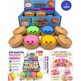 Oyuncak Sahili Skuşi XL Büyükboy Yeni Trend Stres Kutulu Çin Mantısı Squishy 1 Tane Oyuncak Sukuşi Kutuda Dumpling - Çok Renkli