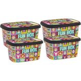 Oyuncak Saklama Kutusu Funboks 4 Lü Büyük Set