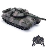 Oyuncak Şarjlı Uzaktan Kumandalı RC Tank 33 cm 360° Döner Gövde ve Namlu Işıklı Sesli Atış Efektli