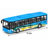 Oyuncak Şehir Otobüsü 17 cm – Çek Bırak (Sürtmeli) Metal Görünümlü City Bus