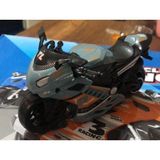 Oyuncak Sürtmeli Polis Motorsikleti 15 Cm Haki Gri Model Motorsiklet