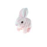 Oyuncak Tavşan Sevimli Pelüş Tavşan Pink Sesli Hareket Pilli 17Cm