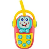 Oyuncak Telefon Gülen Telefon Işıklı Sesli 15 cm - kırmızı