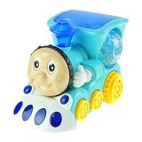 Oyuncak Tren Işıklı Sesli Sevimli Lokomotif 15 cm - Yeşil