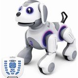 Oyuncak Uzaktan Kumandalı Şarjlı 22 Fonksiyonlu Dokunma Sensörlü Etkileşimli Akıllı Robot Köpek - Beyaz