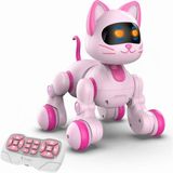 Oyuncak Uzaktan Kumandalı Şarjlı Sesli ve Işıklı Dokunma Algılama & Programlama Özellikli Sevimli Robot Kedi - Hareketli Oyuncak Kumandalı Kedi