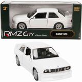 Oyuncak Vitrinim 1:32 Rmz City Alman Klasikleri Serisi Die Cast Çek Bırak Model Araba - Beyaz Bmw M3 Beyaz
