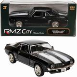 Oyuncak Vitrinim 1:32 Rmz City Alman Klasikleri Serisi Die Cast Çek Bırak Model Araba - Siyah 1969 Chevrolet Camaro