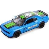 Oyuncak Vitrinim 2023 Dodge Challenger Srt Del Mon 170 Livery Edition Mavi Kinsmart Diecast Model Araba