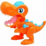 Oyuncak Vitrinim Sesli ve Işıklı 25 cm Süper Kaliteli T-Rex Dinazor Turuncu
