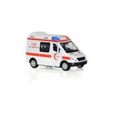 Oyuncak Zinciri Sesli Metal Ambulans - Renkli
