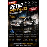 oyuncakgidiyor 1/16 4WD 50 KM Hızlı E30 RC Drift Uzaktan Kumandalı Yedek Lastikli Oyuncak Drift Araba Gri
