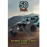 oyuncakgidiyor 2.4GHz Dayanıklı Gövde LED Farlı 4x4 4WD 50km Hız Yapan Uzaktan Kumandalı RC Araba