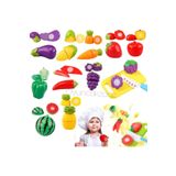 Oyuncakhane Oyuncak Sebze Meyve Kesme Oyunu 24 Parça Set Evcilik Oyuncakları Kız & Erkek Çocuk Oyuncakları