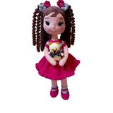Oyuncaklı Çiçek Bebek Amigurumi Organik Oyuncak