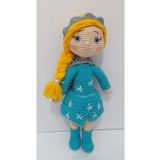 OYUNCAKPARK Karlar Kraliçesi Elsa Bebek Amigurumi Organik Oyuncak