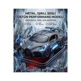 OYUNCAKSAHİLİ Bugatti Divo Sport Tarz W16 Dıecast Çekbırak Model Metal Araba Kapı Bagaj Kaput Açılır 15x6cm Füme