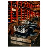 OYUNCAKSAHİLİ Cadillac Tarzı Direksiz Klasik 1962 Demir Nostaljı Koleksyon Model Metal Araba Kapı Bagaj Açılır Kadillak 12.4cm Metalic Black