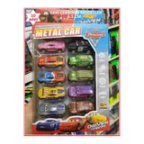 OYUNCAKSAHİLİ Cars Şimşek Mcqueen Cruz Flo Araba Demir Oyuncak 10 Adet Metal Model Çizgifilm Araçları